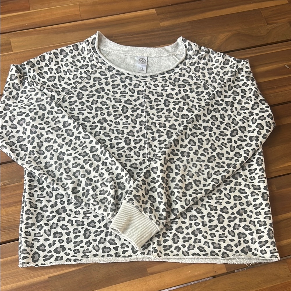 Leopard Print Long Sleeve Top